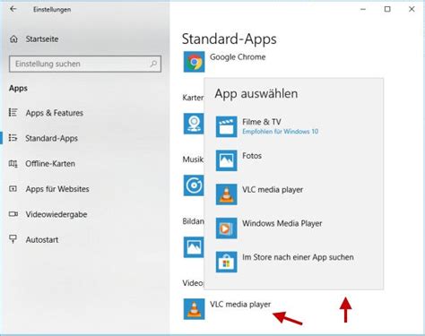 standard-apps festlegen windows 10